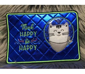 Stickdatei ITH - Mug Rug Happy Cat
